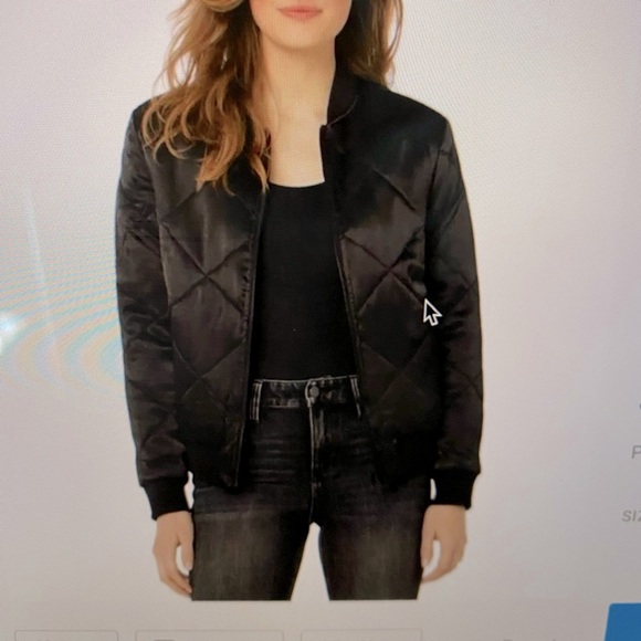 Liverpool Los Angeles Jackets & Blazers - New! Liverpool Los Angeles Black Quilted Bomber Jacket Size Medium. Never worn!